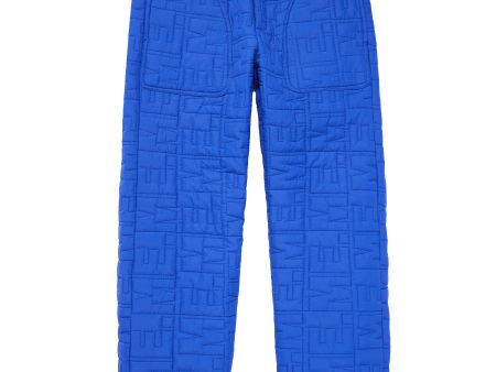 Monogram Quilted Puff Tech Pant - Cobalt Fashion