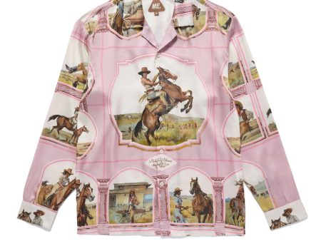 Silky Cowgirl Button Up - Mauve For Sale