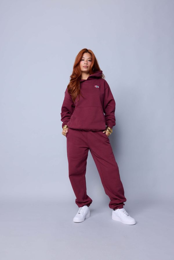 ME. Rose Sweatpant - Oxblood Online Hot Sale