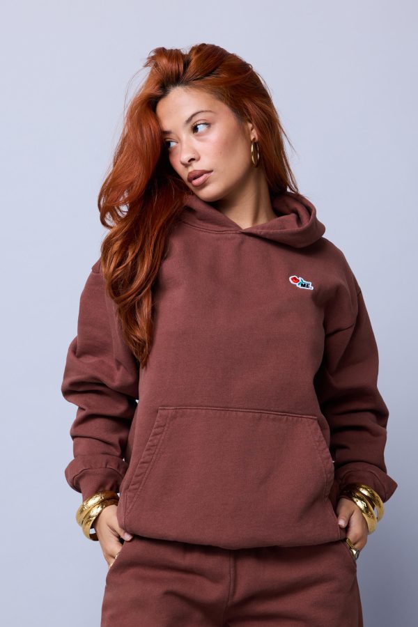 ME. Rose Hoodie - Milk Chocolate For Discount