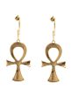 Ankh Enamel Hoop Earrings Online