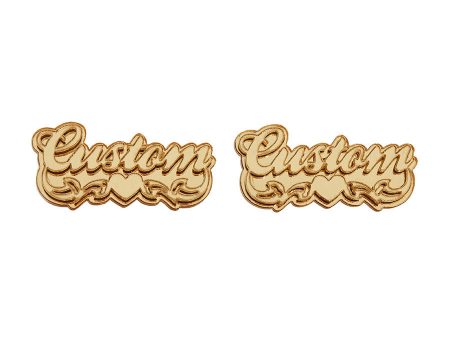 Custom Name Stud Earrings Online Hot Sale