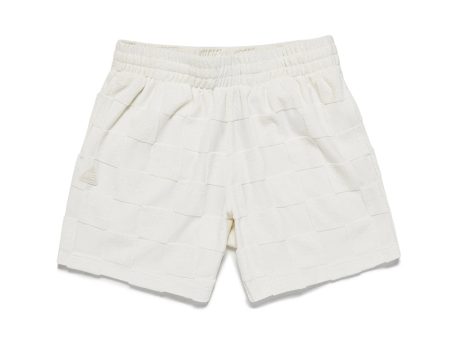 Estelle Terrycloth Check Lounge Short - Butter Online now