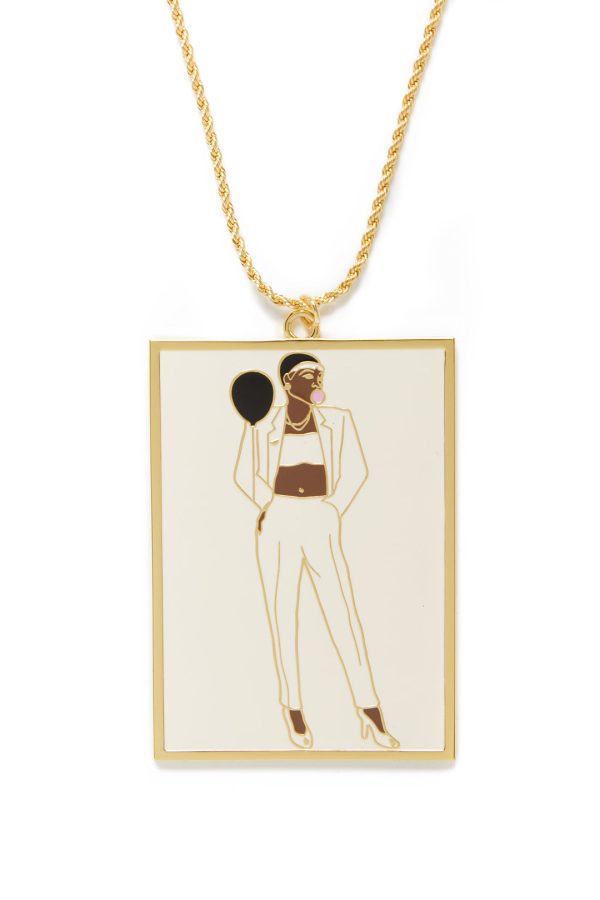 ME. x Barkley L. Hendricks Victory at 23 Enamel Pendant on Sale