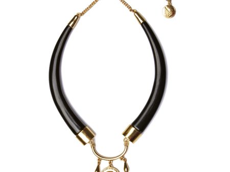 Ruhiyyih Necklace Black Gold For Discount