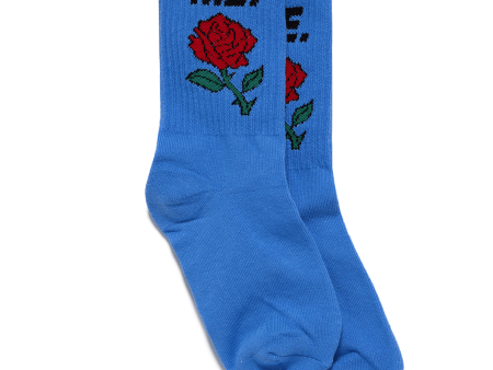 ME. Rose Socks - Periwinkle Online now