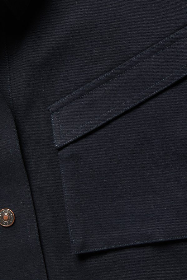 Cropped Workwear Jacket - Midnight Blue on Sale