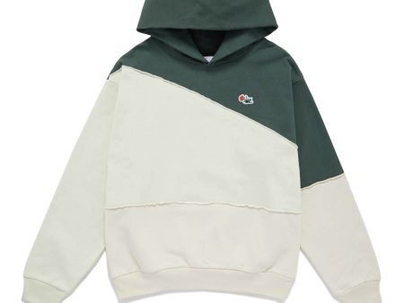 ME. Patchwork Hoodie Moss Hot on Sale