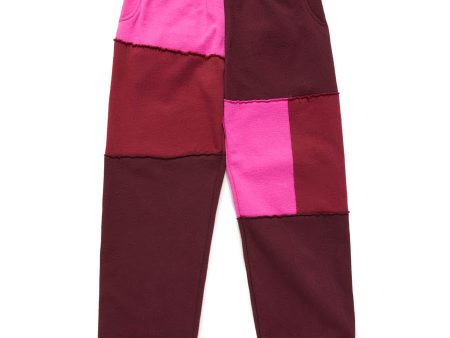 ME. Patchwork Sweatpants Mars Hot on Sale