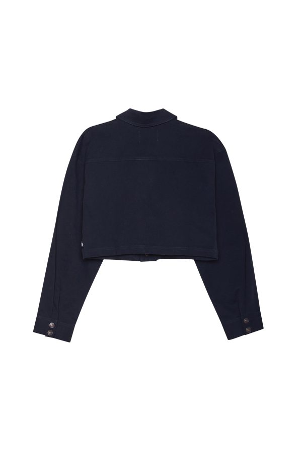 Cropped Workwear Jacket - Midnight Blue on Sale