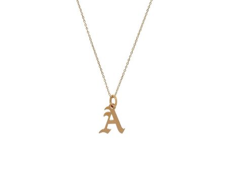 Initial Necklace  Gold Plated Fashion