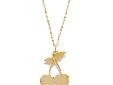 Golden Cherry Necklace Online Sale