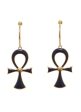 Ankh Enamel Hoop Earrings Online