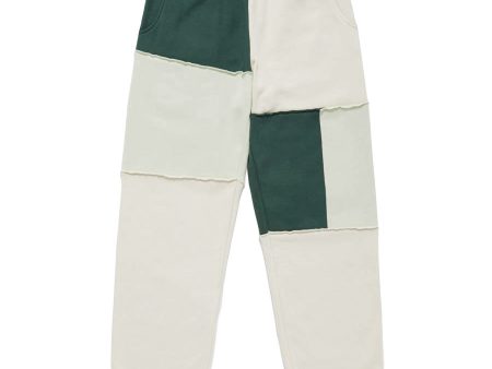 ME. Patchwork Sweatpants Moss Online Hot Sale