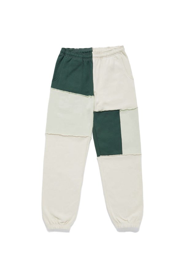 ME. Patchwork Sweatpants Moss Online Hot Sale