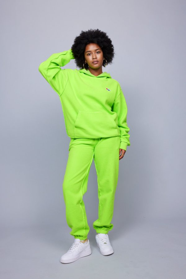 ME. Reverse Brushed Sweatpant - Acid Lime Discount