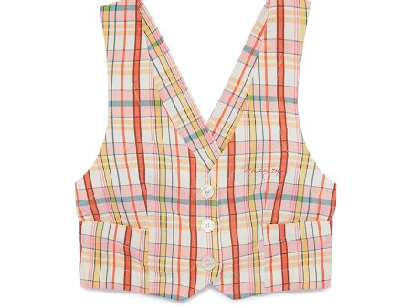 Claudia Plaid Vest Discount