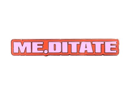 Meditate Pin For Discount