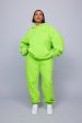 ME. Reverse Brushed Sweatpant - Acid Lime Discount