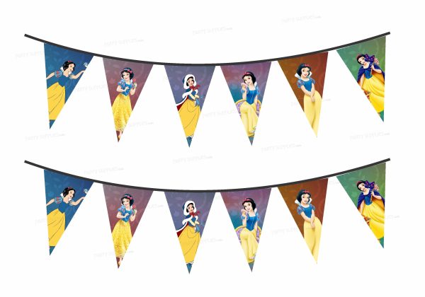 Snow And White Theme Flag Bunting Online now