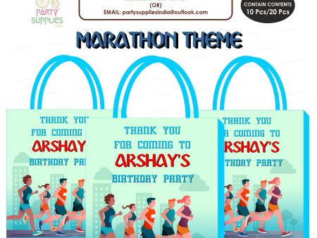 Marathon Theme Return Gift Bag For Cheap