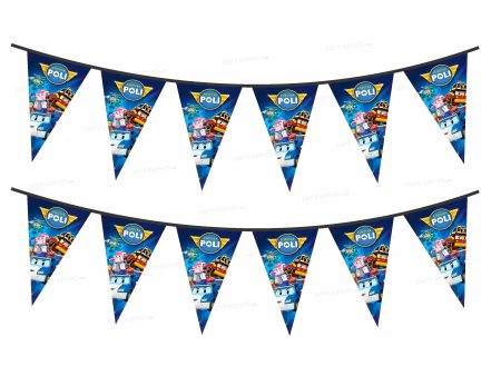 Robo Poli  Theme Flag Bunting Fashion