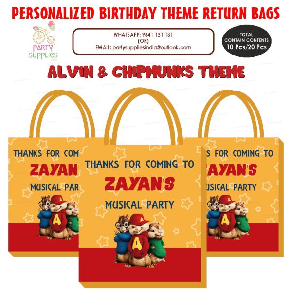 Alvin And Chipmunks Theme Return Gift Bag Online