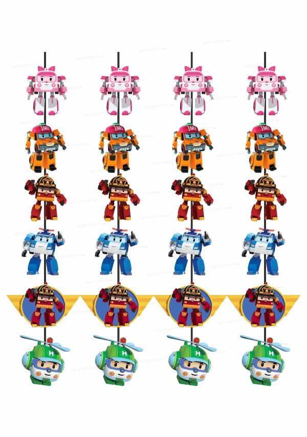 Robo Poli  Theme Customized Dangler Discount