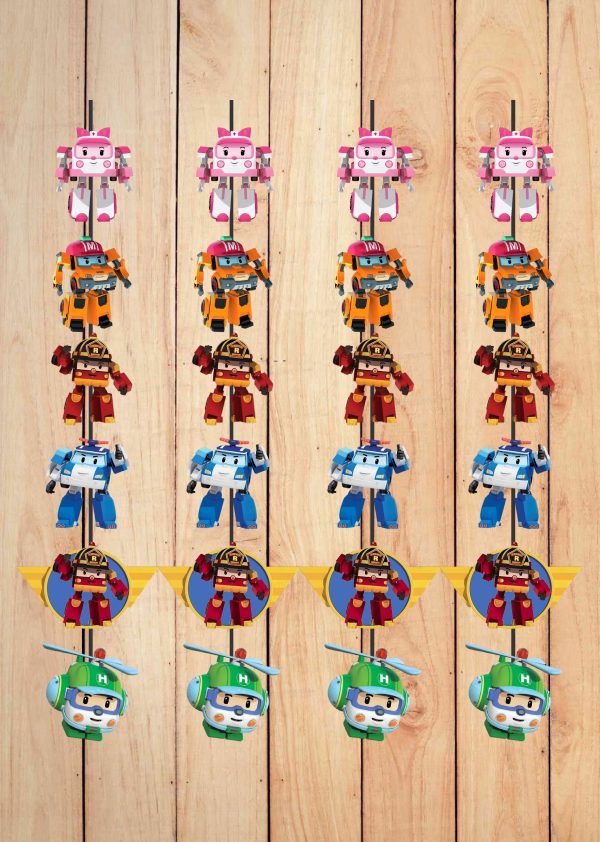 Robo Poli  Theme Customized Dangler Discount