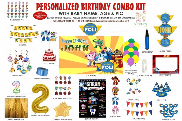 Robo Poli   Theme Premium Combo Kit Online