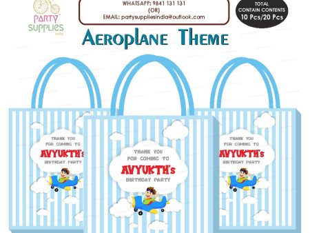 Aeroplane Theme Return Gift Bag Fashion