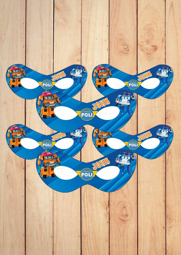 Robo Poli  Theme Personalized Eye Mask Discount