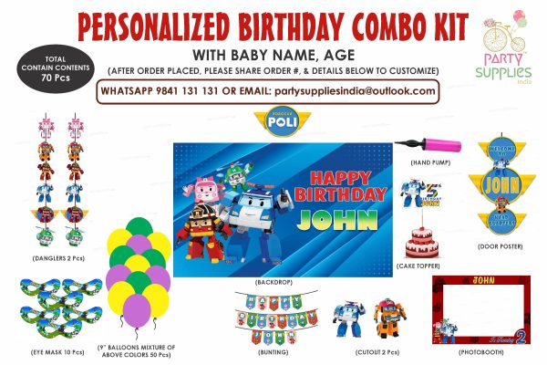 Robo Poli   Theme Exclusive Combo Kit Sale