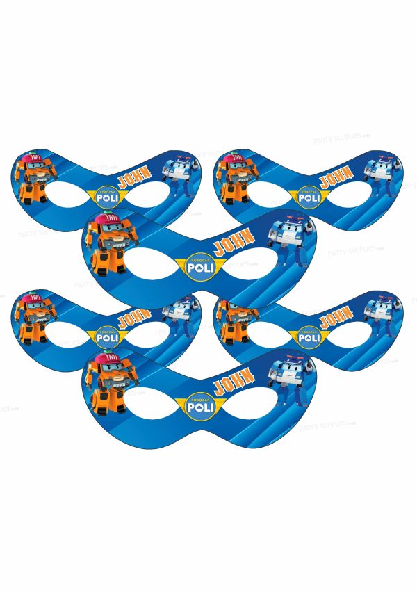 Robo Poli  Theme Personalized Eye Mask Discount