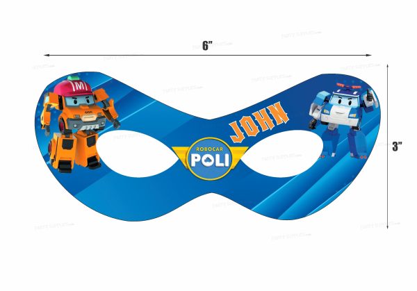 Robo Poli  Theme Personalized Eye Mask Discount