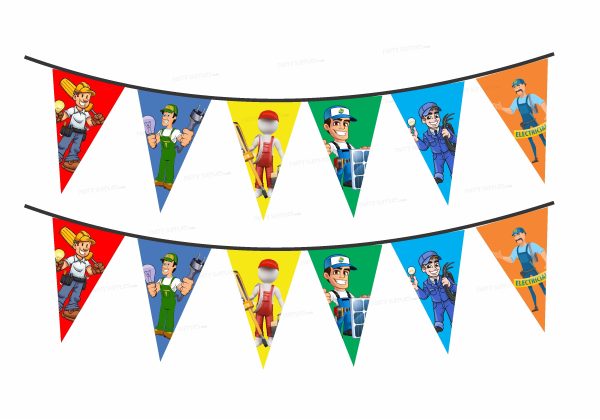 Electrician  Theme Flag Bunting on Sale