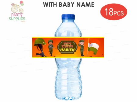 Military  Theme Water Bottle Stickers For Sale