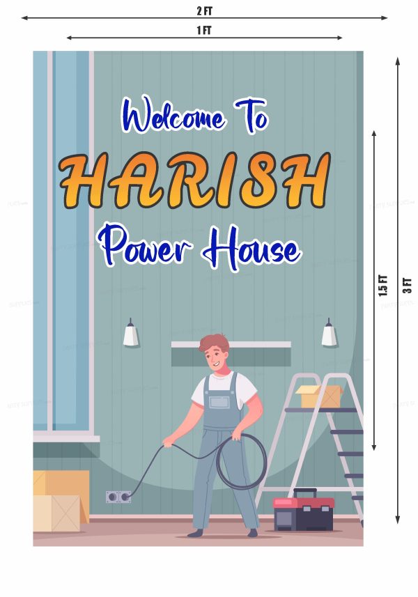 Electrician Theme Customized Welcome Board Online Hot Sale