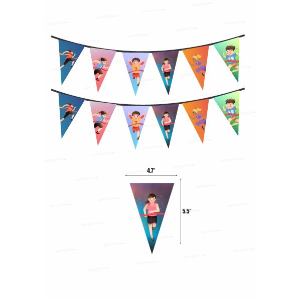 Marathon Theme Flag Bunting Cheap