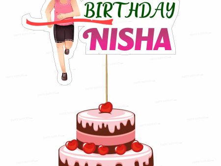 Marathon Theme  Customized Cake Topper Online Hot Sale