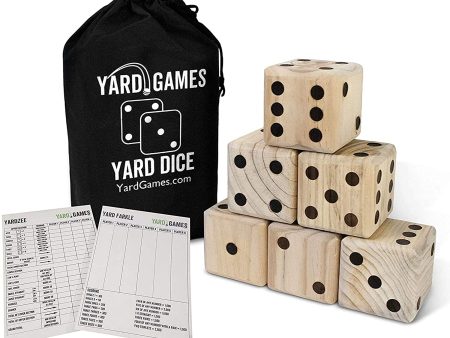 Giant Wooden Yard Dice Online now