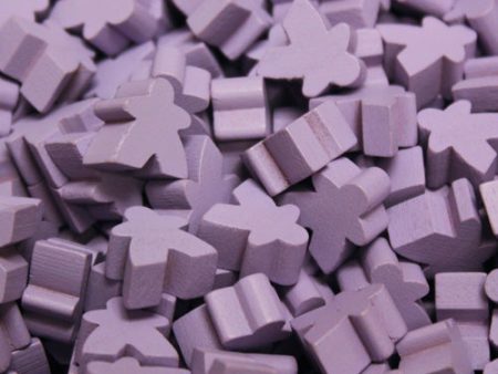 MeepleSource - Mini Meeples Pack (25 pcs) - Lavender Cheap