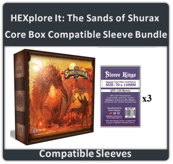 Sleeve Kings - Sleeve Bundle - Hexplore It: The Sands of Shurax on Sale