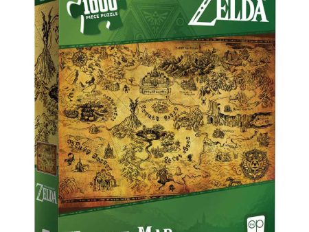 Puzzle - USAopoly - The Legend of Zelda “Hyrule Map” (1000 Pieces) For Discount