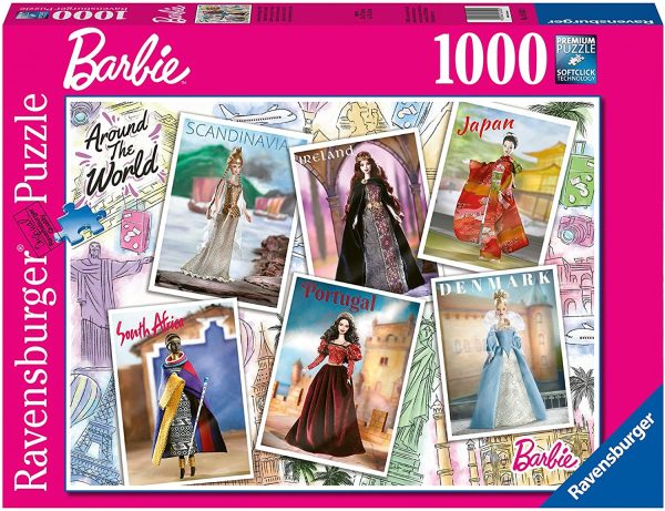 Puzzle - Ravensburger  - Barbie: Around The World (1000 Pieces) on Sale