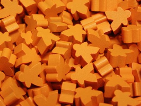 MeepleSource - Mini Meeples Pack (25 pcs) - Orange Hot on Sale