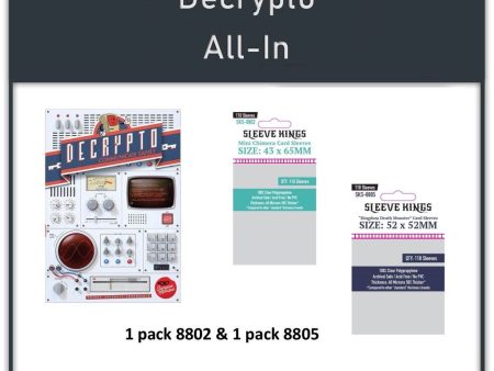 Sleeve Kings - Sleeve Bundle - Decrypto All-In on Sale