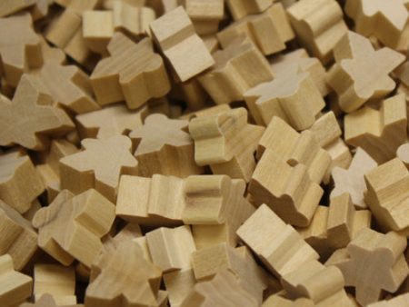 MeepleSource - Mini Meeples Pack (25 pcs) - Unpainted Cheap