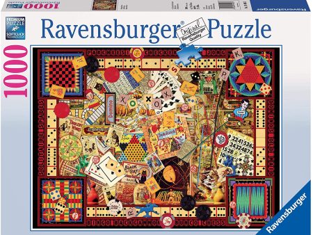 Puzzle - Ravensburger - Vintage Games (1000 Pieces) For Cheap