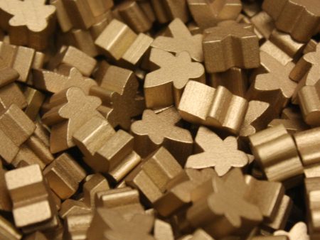 MeepleSource - Mini Meeples Pack (25 pcs) - Metallic Copper Cheap